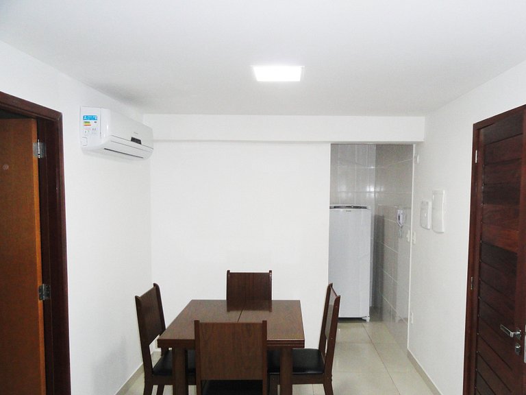 Apartamento a Beira Mar de Tambau com Varanda 111