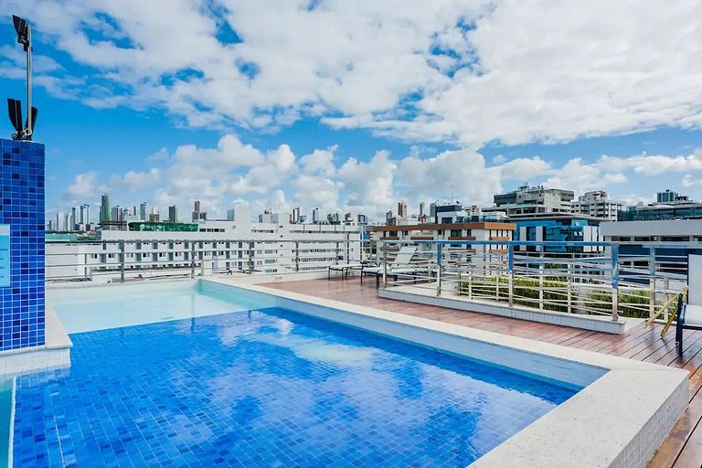 Apartamento em Tambau a Beira Mar com Varanda 304