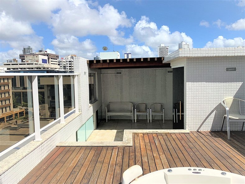 Cobertura Duplex Tambau com Vista Mar e Hidro 404